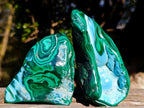 Polished Malacolla Free Forms x 4 From Kulukuluku, Congo