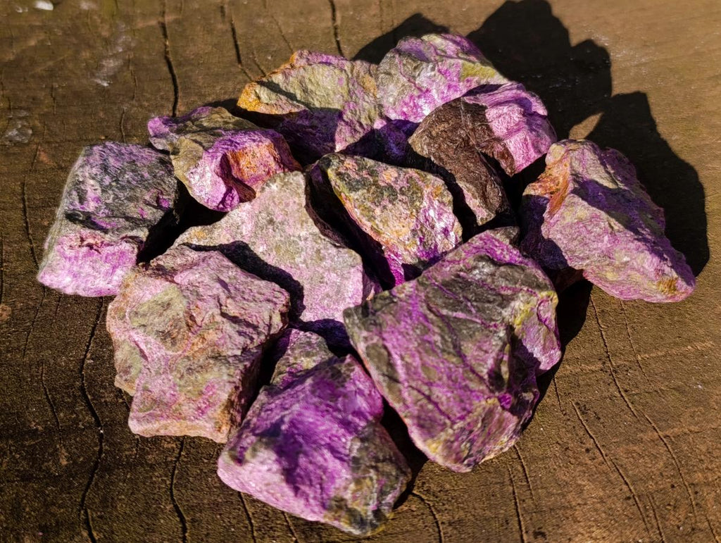 Natural Small Cobbed Stichtite Specimens x 35 From Barberton, South Africa - Toprock Gemstones and Minerals 