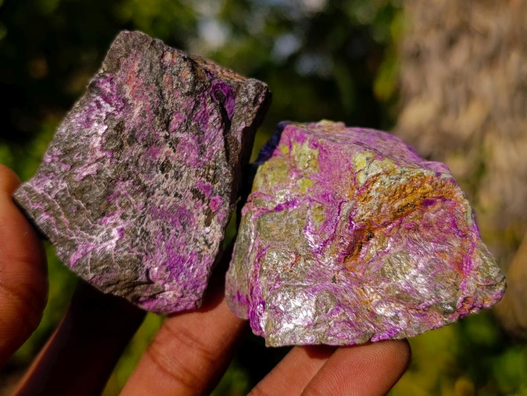 Natural Small Cobbed Stichtite Specimens x 35 From Barberton, South Africa - Toprock Gemstones and Minerals 