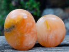 Polished Orange Twist Calcite Galets x 28 From Maevantanana, Madagascar - Toprock Gemstones and Minerals 