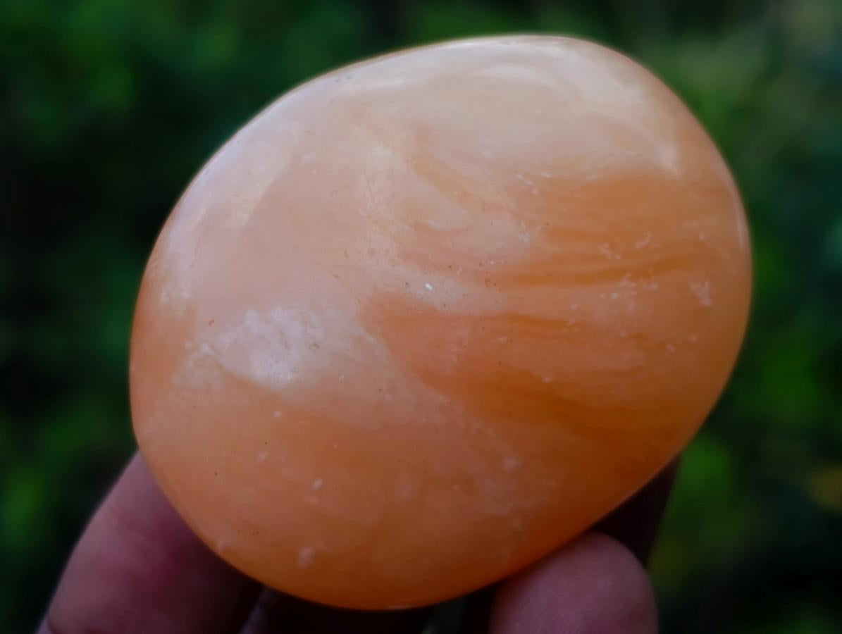 Polished Orange Twist Calcite Galets x 28 From Maevantanana, Madagascar - Toprock Gemstones and Minerals 