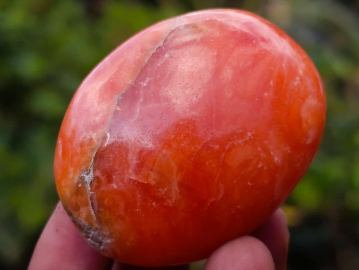 Polished Orange Twist Calcite Galets x 28 From Maevantanana, Madagascar - Toprock Gemstones and Minerals 