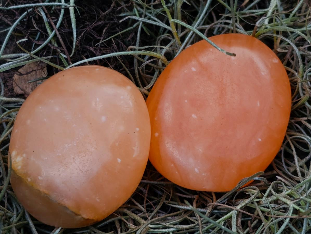 Polished Orange Twist Calcite Galets x 28 From Maevantanana, Madagascar - Toprock Gemstones and Minerals 