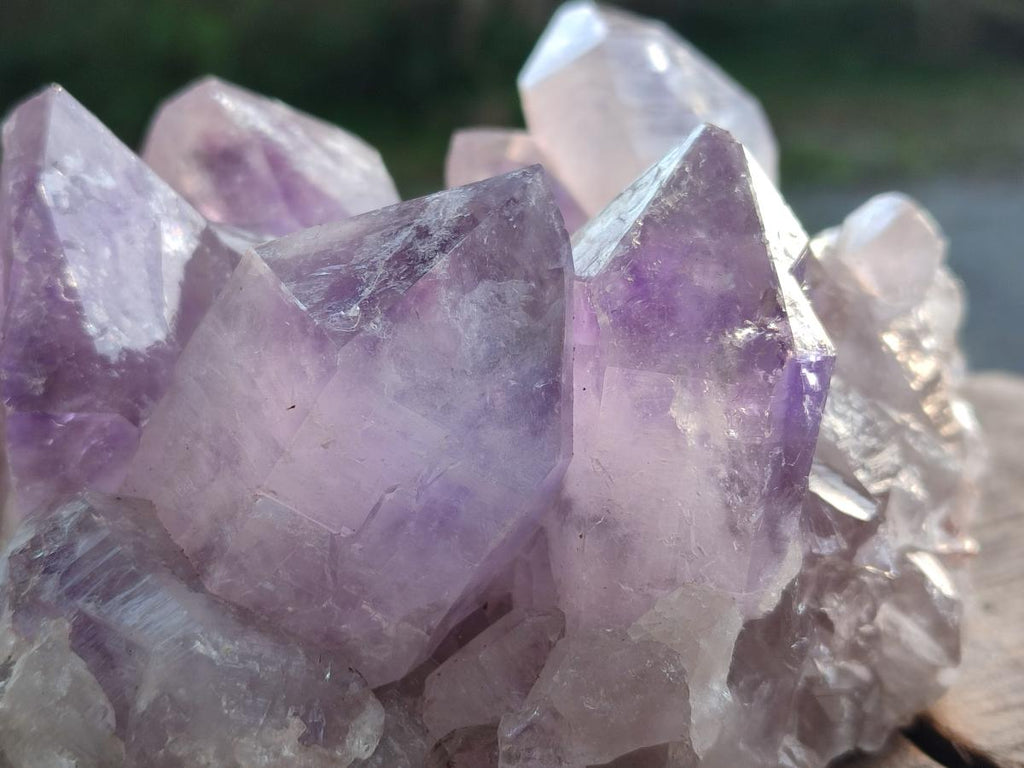 Natural Jacaranda Amethyst Clusters x 2 From Mumbwa, Zambia - Toprock Gemstones and Minerals 