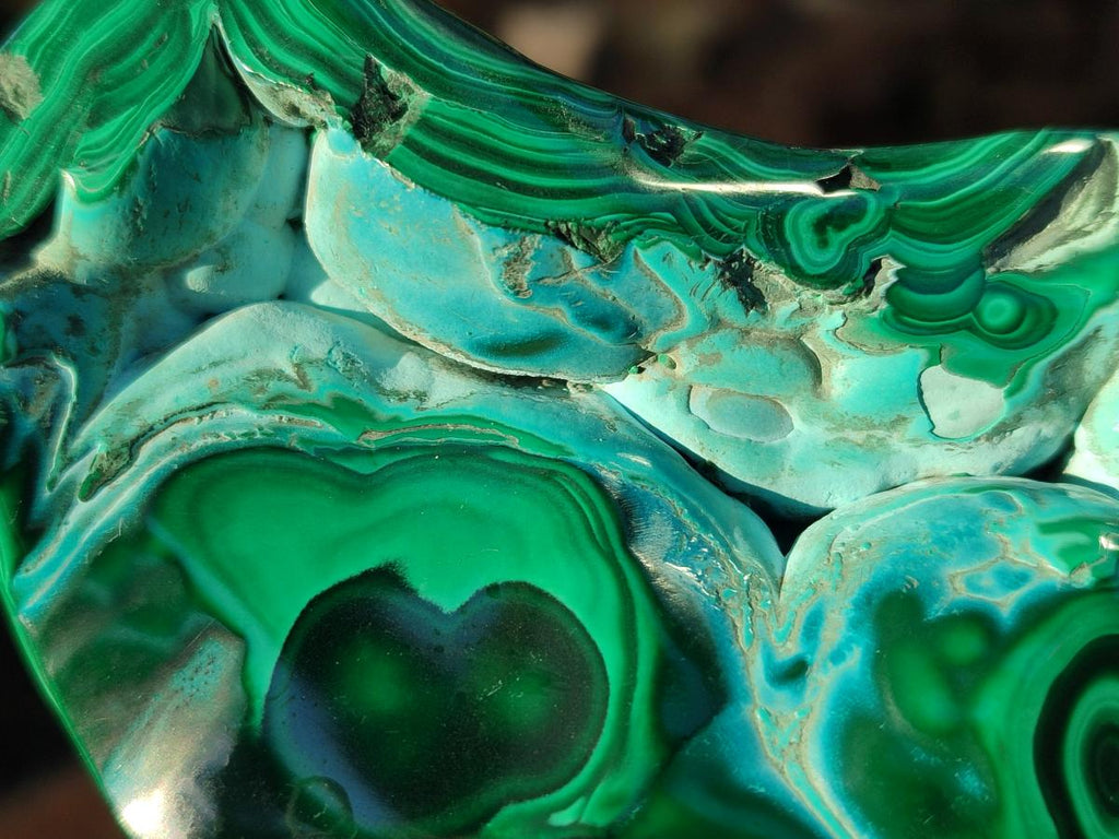 Polished Malacolla Free Forms x 4 From Kulukuluku, Congo - Toprock Gemstones and Minerals 