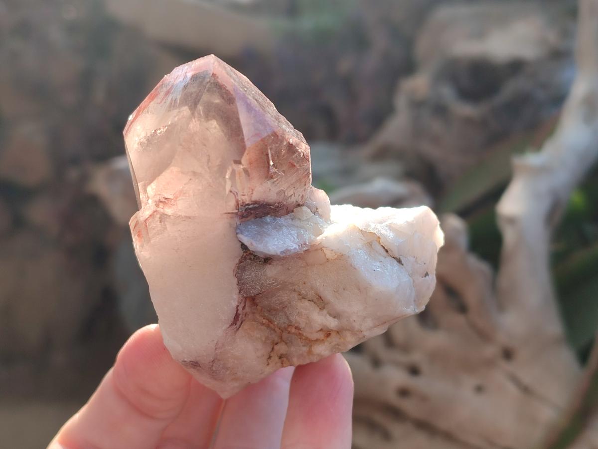Natural Red Hematoid Quartz Crystal Clusters x 6 From Karoi, Zimbabwe - Toprock Gemstones and Minerals 