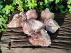 Natural Red Hematoid Quartz Crystal Clusters x 6 From Karoi, Zimbabwe - Toprock Gemstones and Minerals 