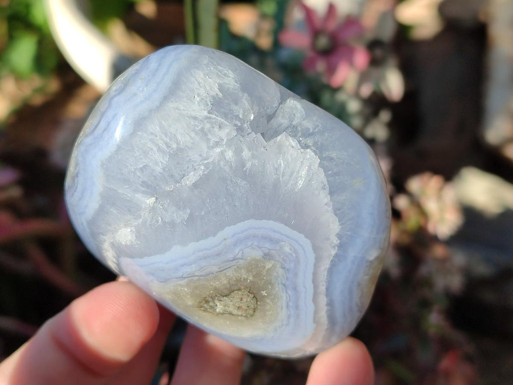 Polished Blue Lace Agate Free Forms x 6 From Nsanje, Malawi - Toprock Gemstones and Minerals 