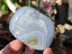 Polished Blue Lace Agate Free Forms x 6 From Nsanje, Malawi - Toprock Gemstones and Minerals 
