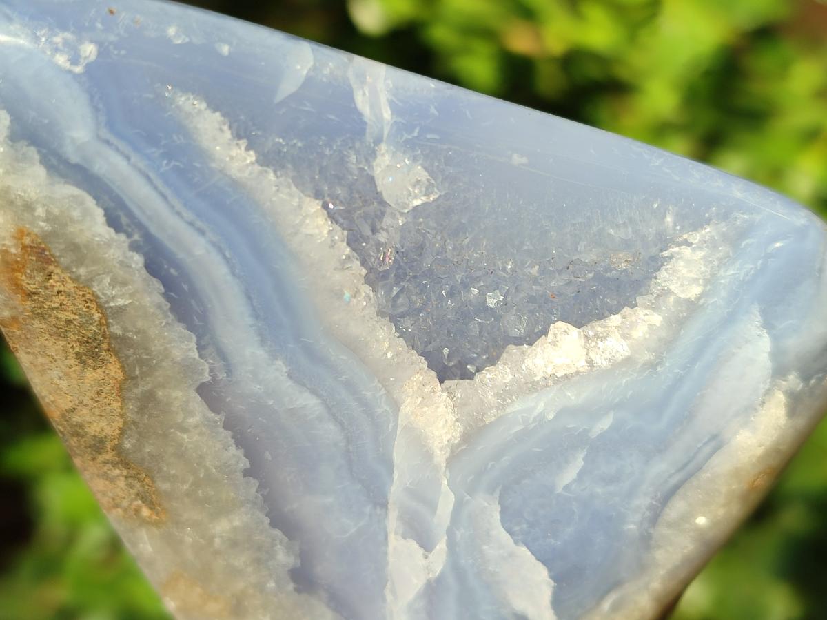 Polished Blue Lace Agate Free Forms x 6 From Nsanje, Malawi - Toprock Gemstones and Minerals 