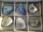 Polished Blue Lace Agate Free Forms x 6 From Nsanje, Malawi - Toprock Gemstones and Minerals 