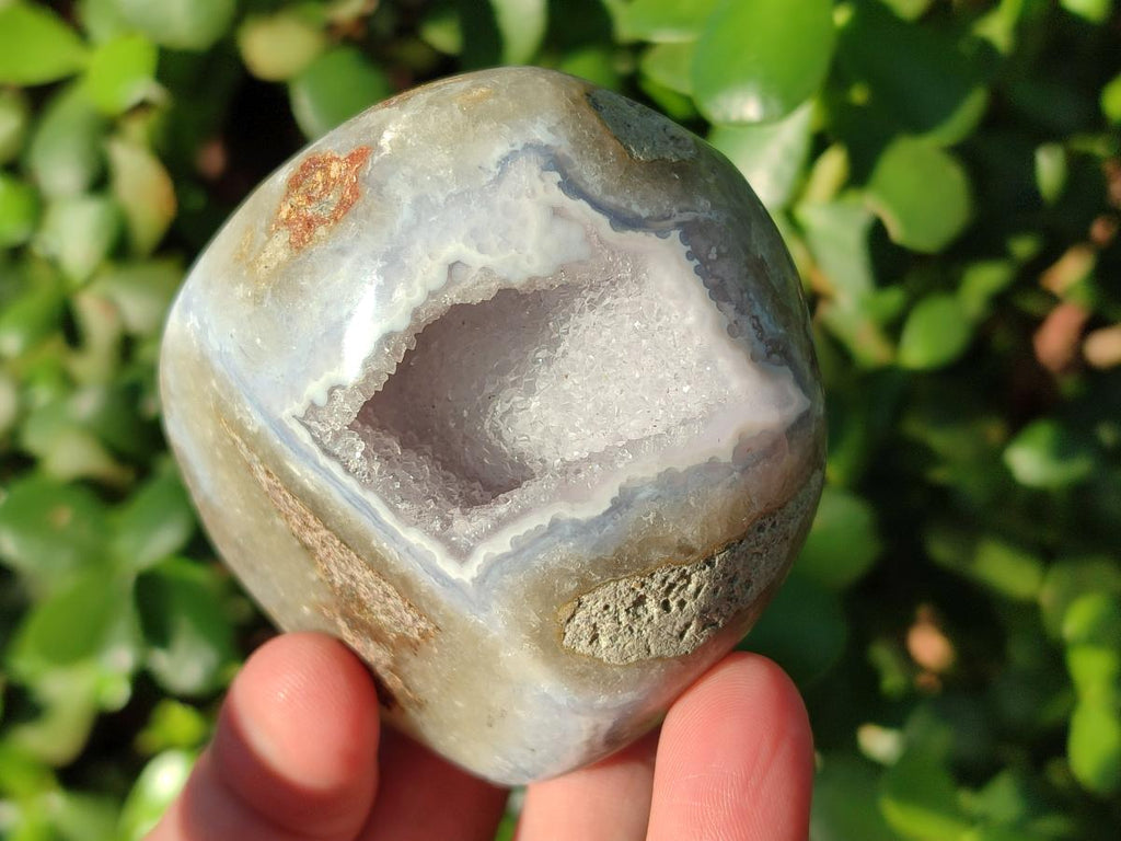 Polished Blue Lace Agate Free Forms x 6 From Nsanje, Malawi - Toprock Gemstones and Minerals 