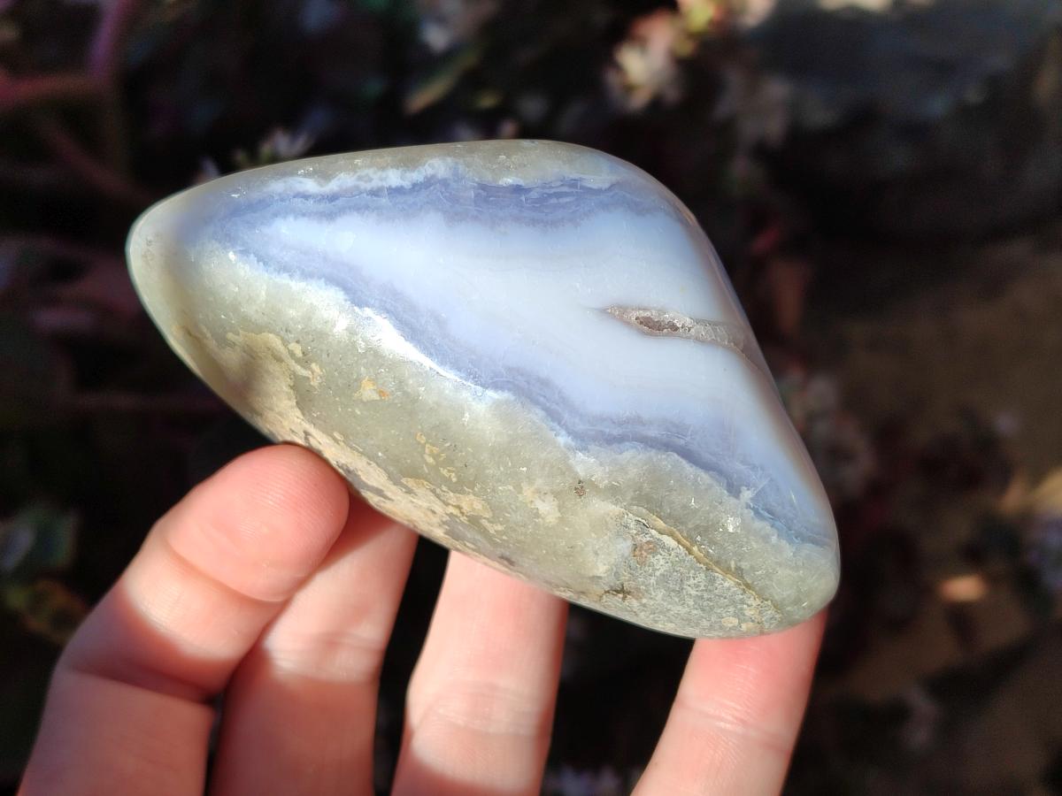 Polished Blue Lace Agate Free Forms x 6 From Nsanje, Malawi - Toprock Gemstones and Minerals 