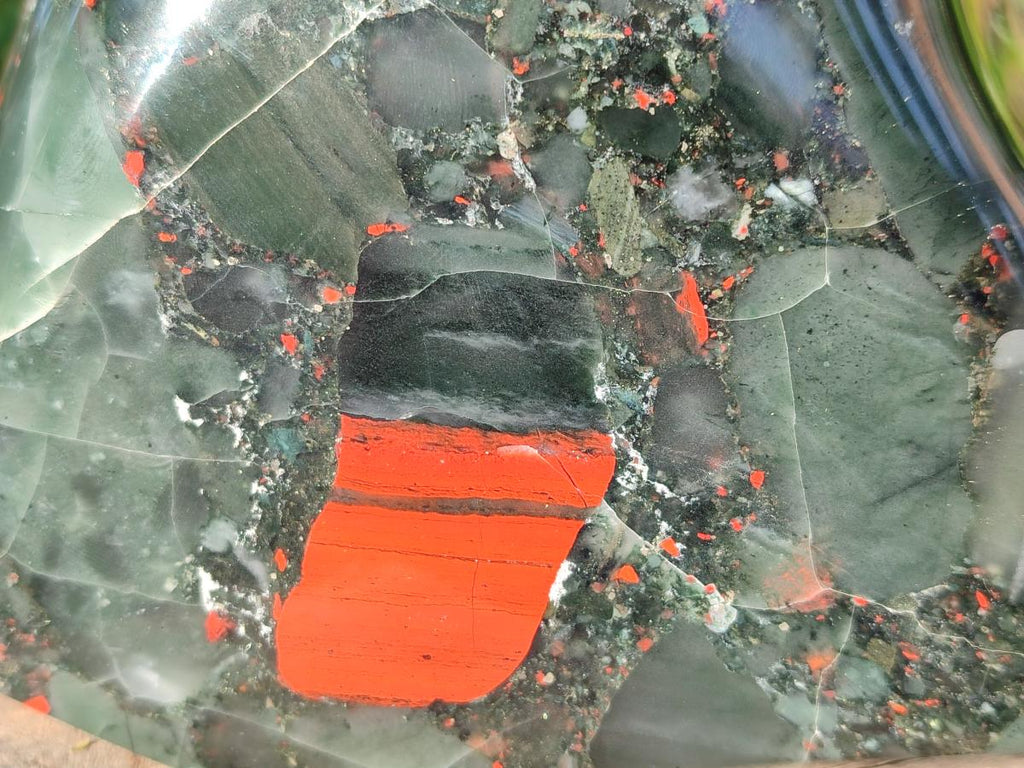 Polished Large Bloodstone Standing Display Piece x 1 From Swaziland - Toprock Gemstones and Minerals 