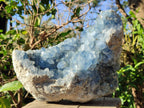 Natural Large Blue Celestite Geode Specimen x 1 From Sakoany, Madagascar - Toprock Gemstones and Minerals 