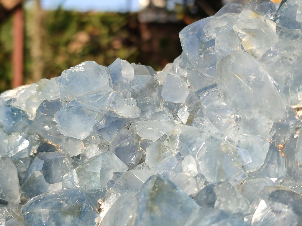 Natural Large Blue Celestite Geode Specimen x 1 From Sakoany, Madagascar - Toprock Gemstones and Minerals 
