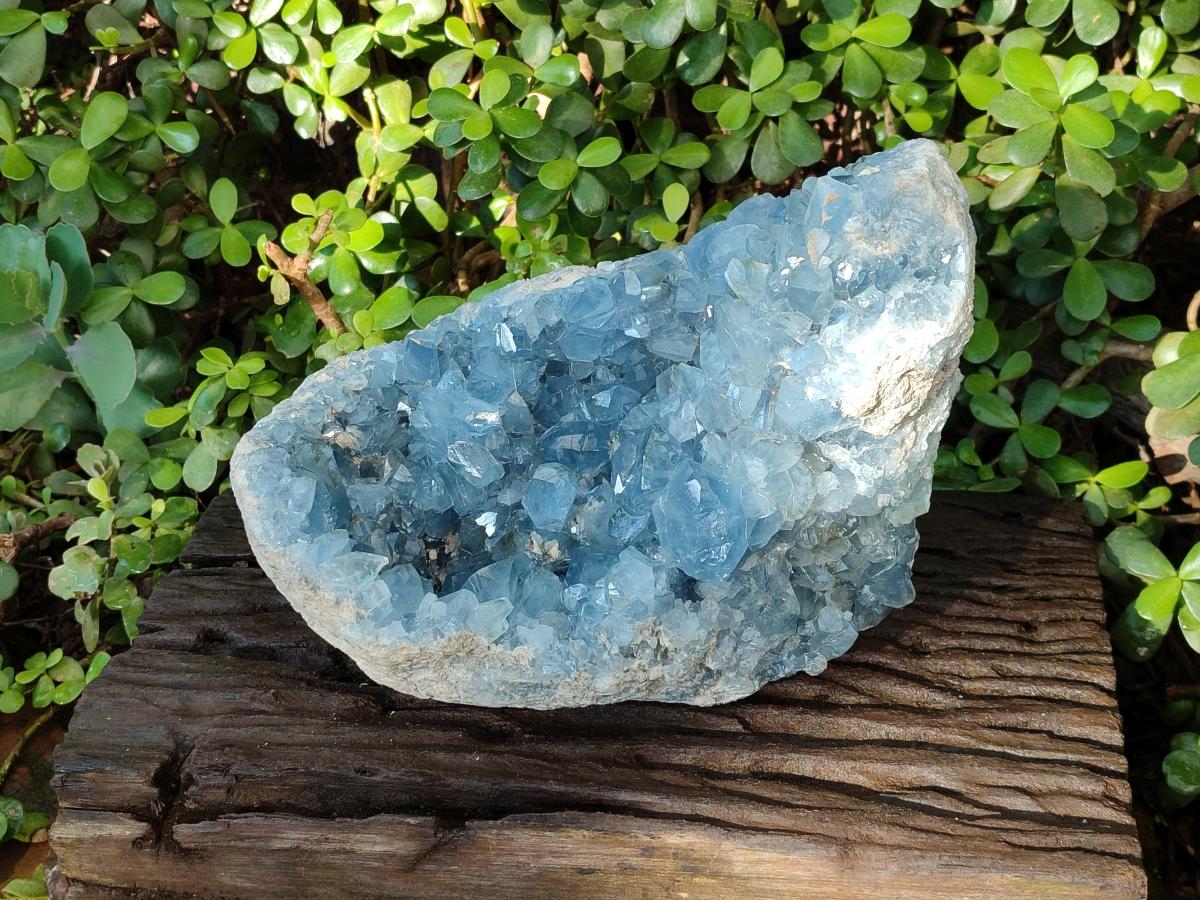 Natural Large Blue Celestite Geode Specimen x 1 From Sakoany, Madagascar