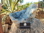 Natural Large Blue Celestite Geode Specimen x 1 From Sakoany, Madagascar - Toprock Gemstones and Minerals 