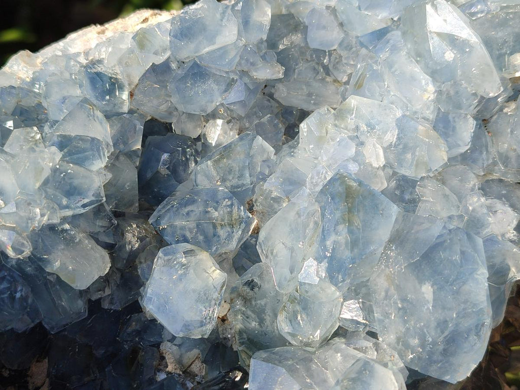 Natural Large Blue Celestite Geode Specimen x 1 From Sakoany, Madagascar - Toprock Gemstones and Minerals 