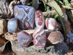 Polished Red Shashe River Agate Standing Display Pieces x 6 From Shashe River, Zimbabwe - Toprock Gemstones and Minerals 