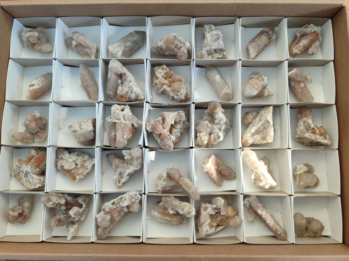Natural Smokey Fairy Spirit Quartz Crystals and Clusters with Hematoid Coating x 25 From Boekenhouthoek, South Africa - Toprock Gemstones and Minerals 