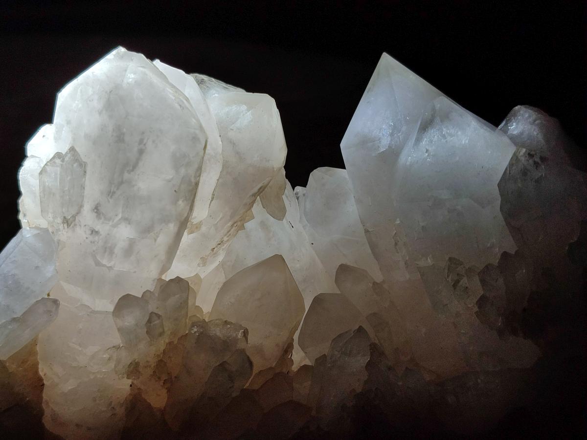 Natural Cascading "Anananas" Candle Quartz Clusters x 2 From Antsirabe, Madagascar