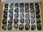 Polished Lazulite Gemstone Hearts x 35 From Madagascar - Toprock Gemstones and Minerals 