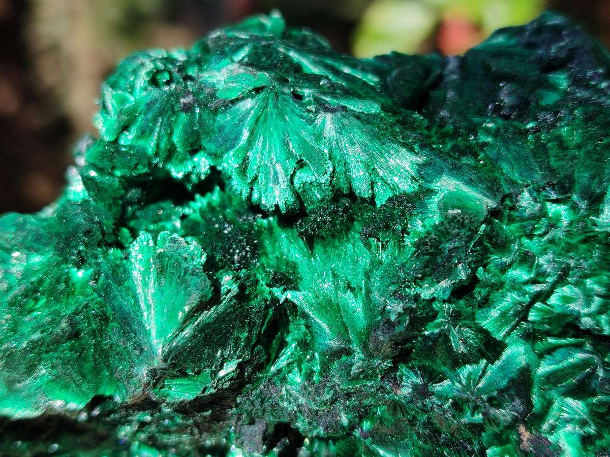 Natural Cabinet Silky Malachite Specimens x 2 From Kasompe, Congo - Toprock Gemstones and Minerals 