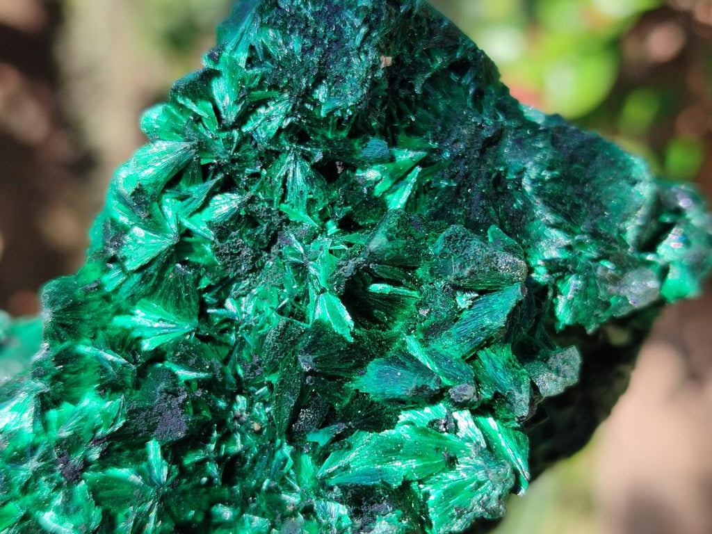 Natural Cabinet Silky Malachite Specimens x 2 From Kasompe, Congo - Toprock Gemstones and Minerals 
