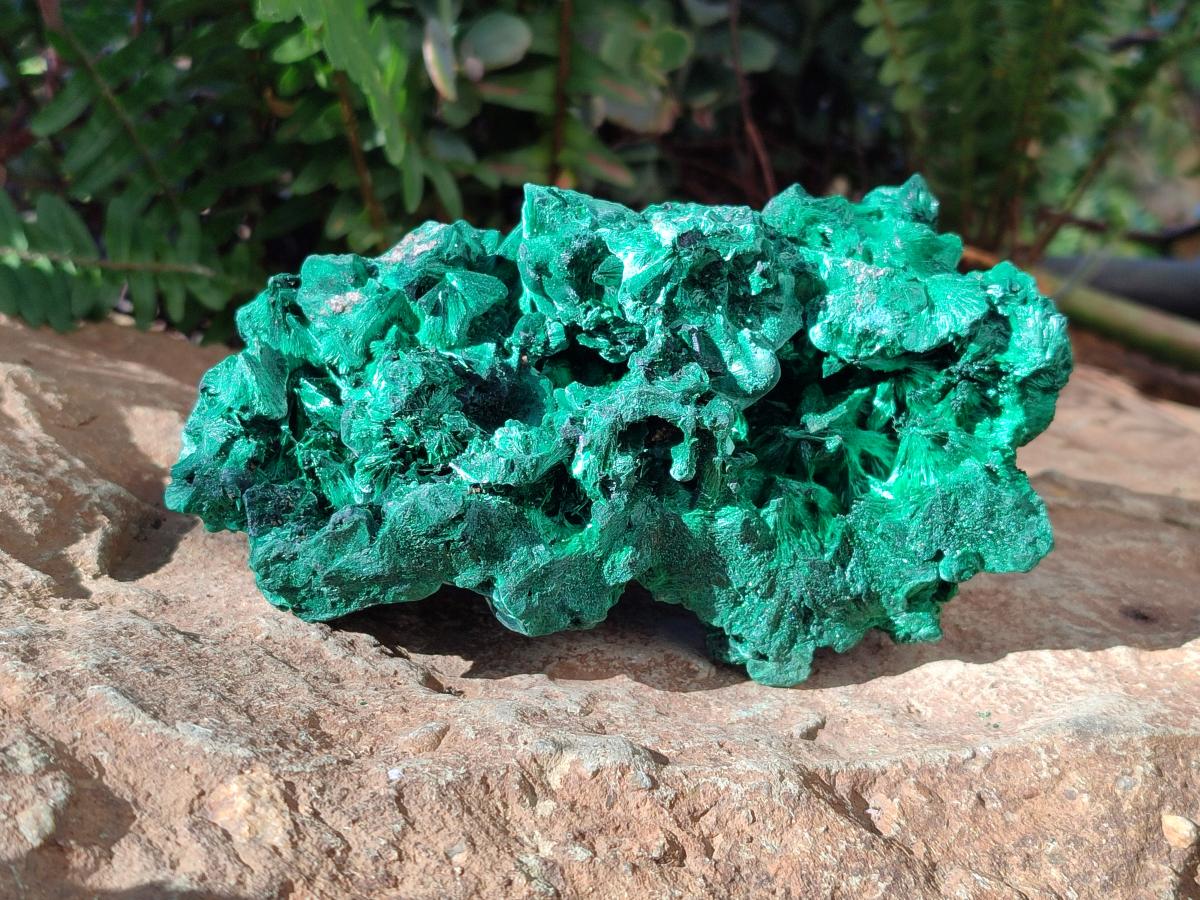 Natural Cabinet Silky Malachite Specimens x 2 From Kasompe, Congo - Toprock Gemstones and Minerals 