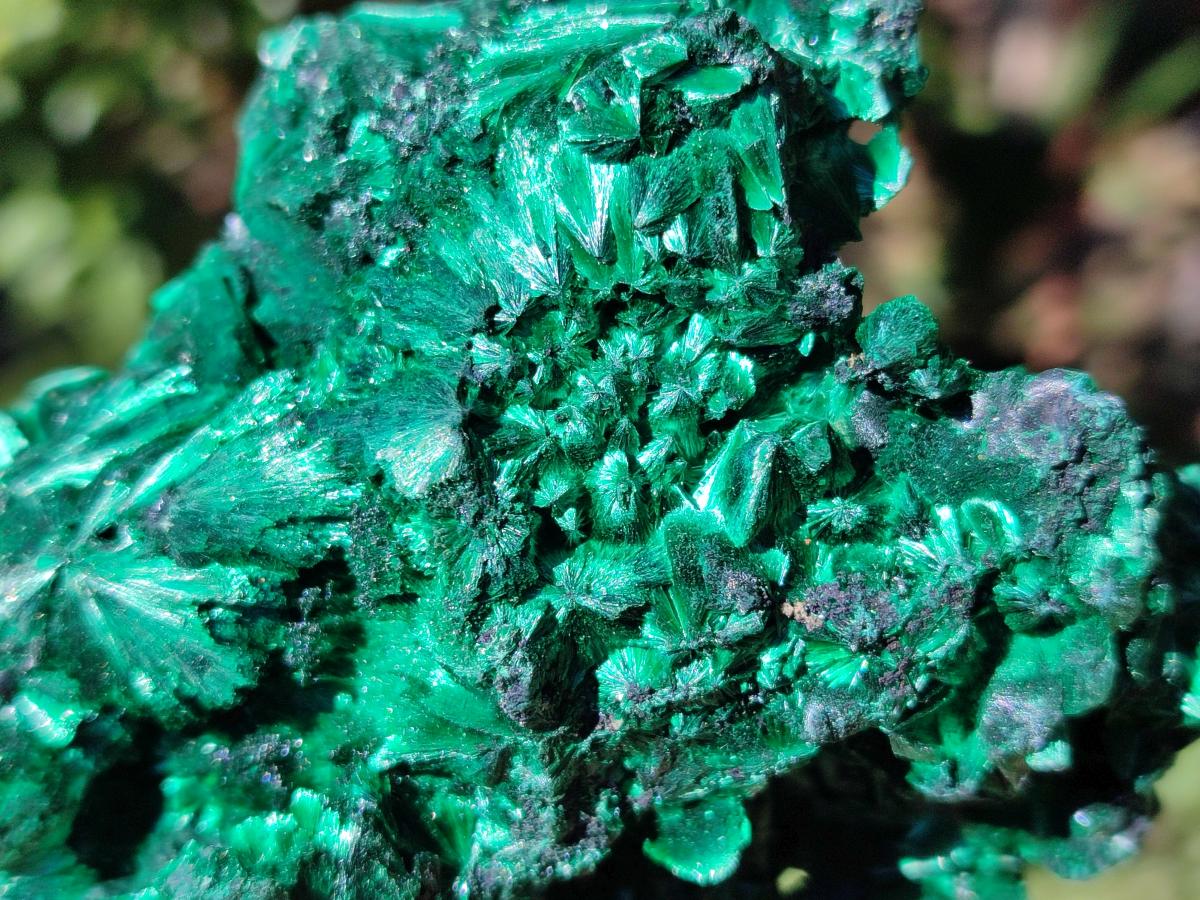 Natural Cabinet Silky Malachite Specimens x 2 From Kasompe, Congo - Toprock Gemstones and Minerals 