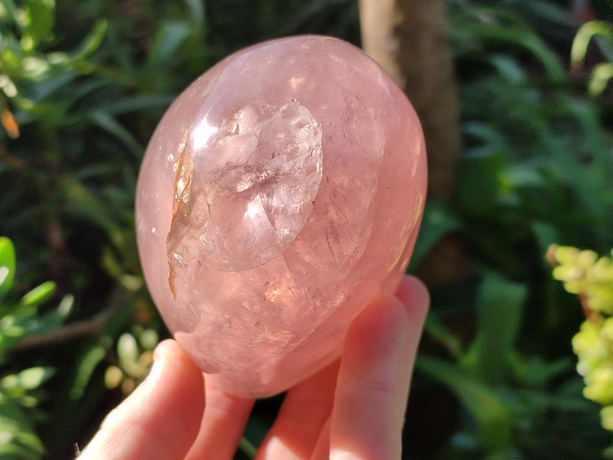 Polished Gemmy Rose Quartz Standing Display Pieces x 2 From Madagascar - Toprock Gemstones and Minerals 