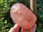 Polished Gemmy Rose Quartz Standing Display Pieces x 2 From Madagascar - Toprock Gemstones and Minerals 