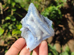 Natural Etched Blue Chalcedony Geode Specimens x 12 From Nsanje, Malawi - Toprock Gemstones and Minerals 