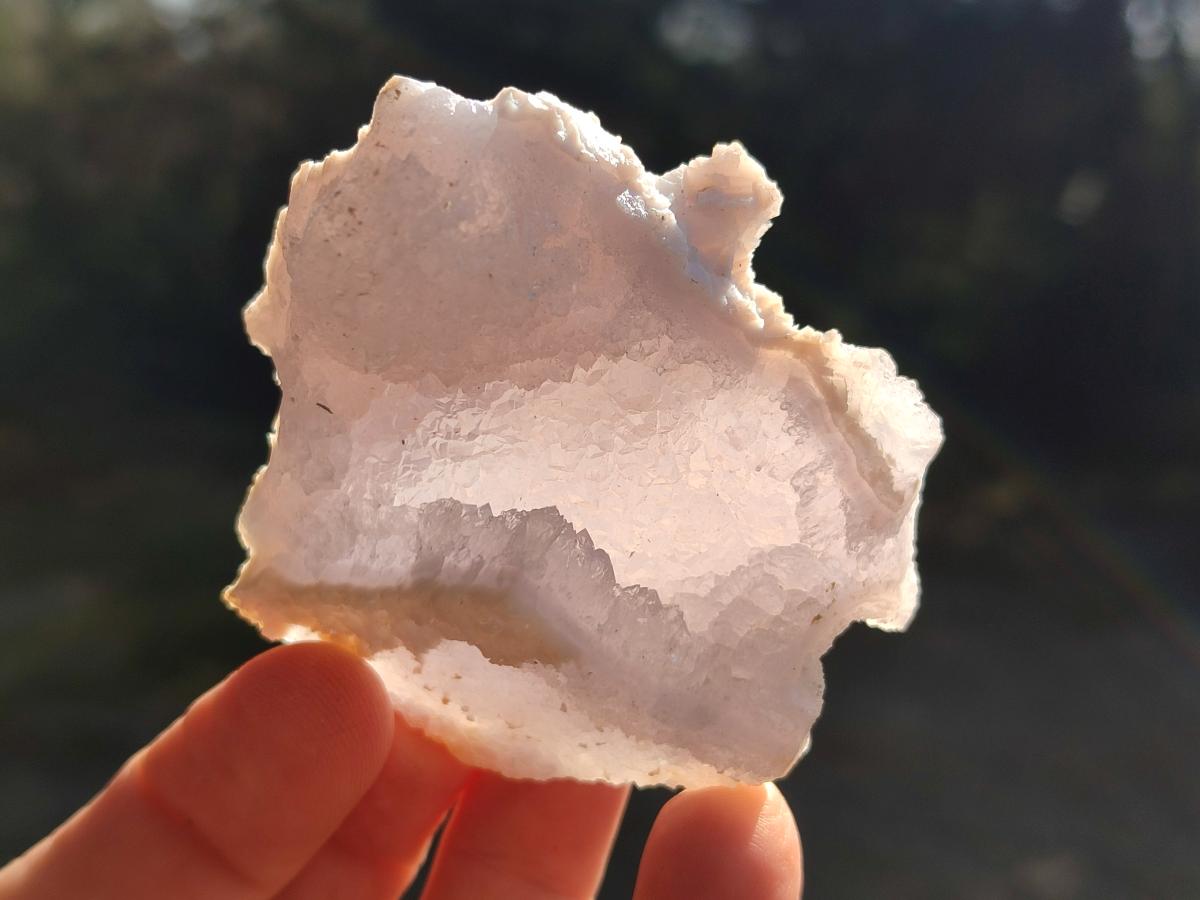 Natural Etched Blue Chalcedony Geode Specimens x 12 From Nsanje, Malawi - Toprock Gemstones and Minerals 