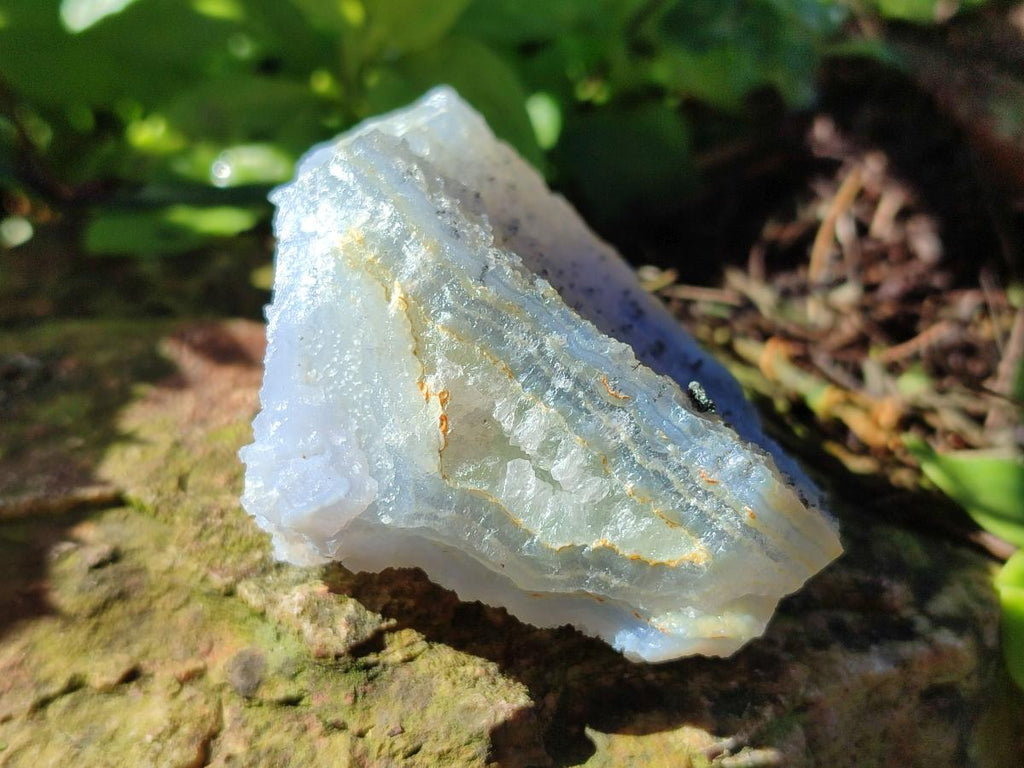 Natural Etched Blue Chalcedony Geode Specimens x 12 From Nsanje, Malawi - Toprock Gemstones and Minerals 