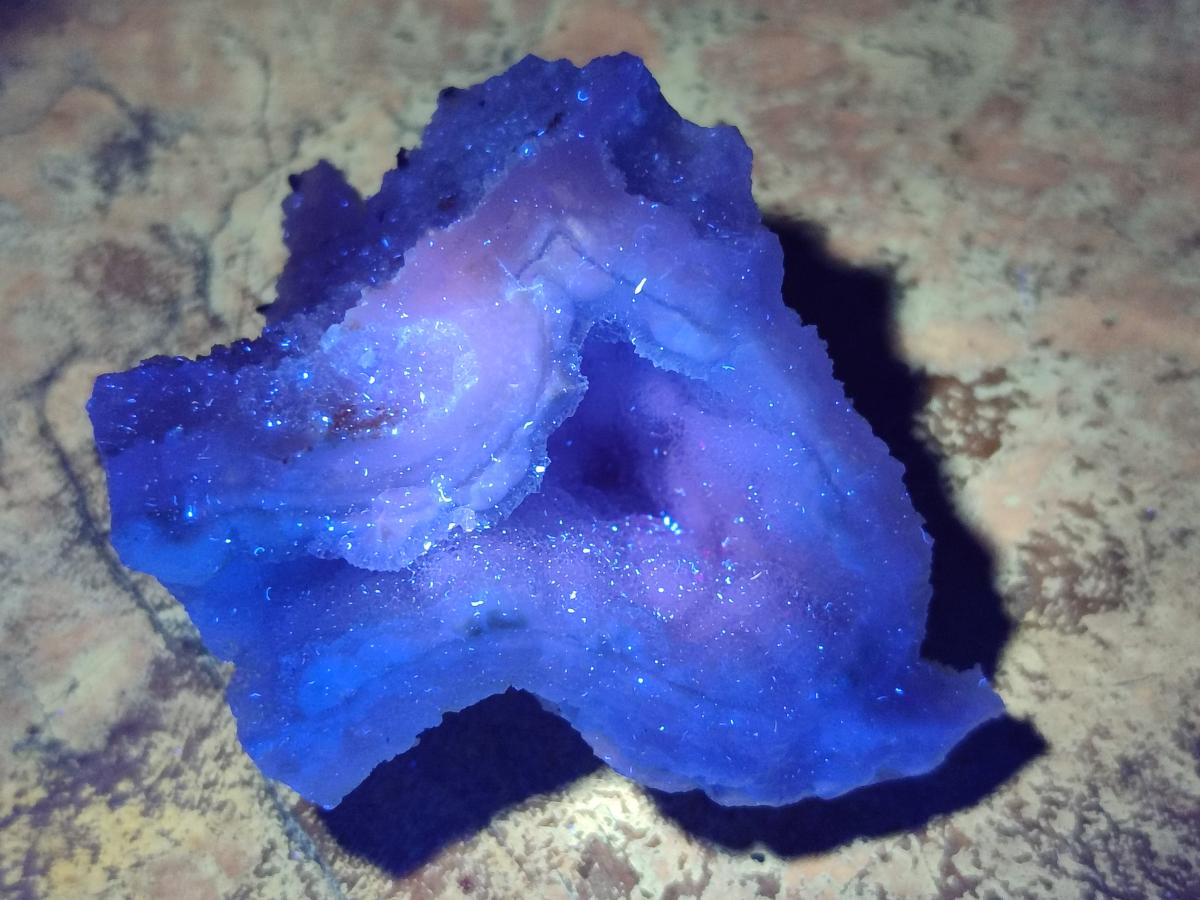 Natural Etched Blue Chalcedony Geode Specimens x 12 From Nsanje, Malawi
