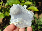 Natural Etched Blue Chalcedony Geode Specimens x 12 From Nsanje, Malawi - Toprock Gemstones and Minerals 