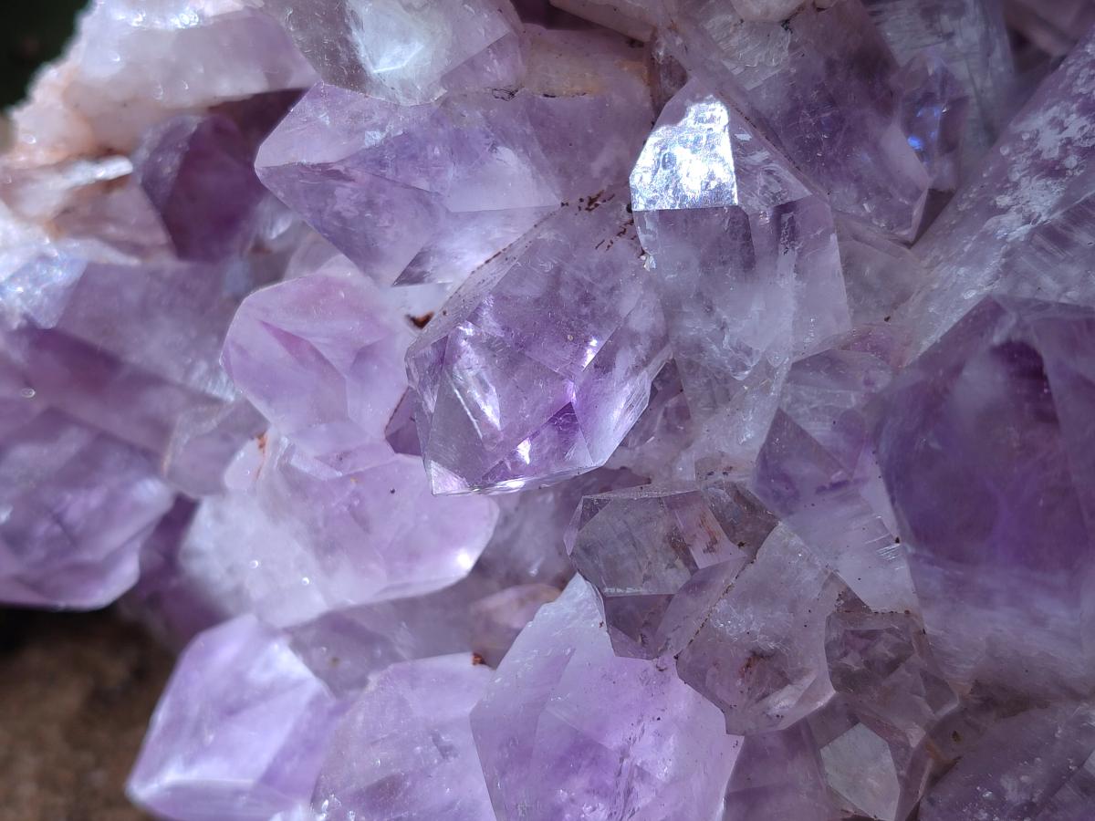 Natural Large Jacaranda Amethyst Crystal Cluster x 1 From Mumbwa, Zambia - Toprock Gemstones and Minerals 