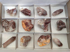 Natural Red Hematoid Quartz Crystals and Clusters x 12 From Karoi, Zimbabwe - Toprock Gemstones and Minerals 