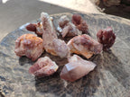 Natural Red Hematoid Quartz Crystals and Clusters x 12 From Karoi, Zimbabwe - Toprock Gemstones and Minerals 