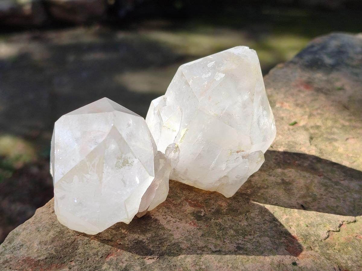 Natural Castle Quartz Crystals x 12 From Madagascar - Toprock Gemstones and Minerals 