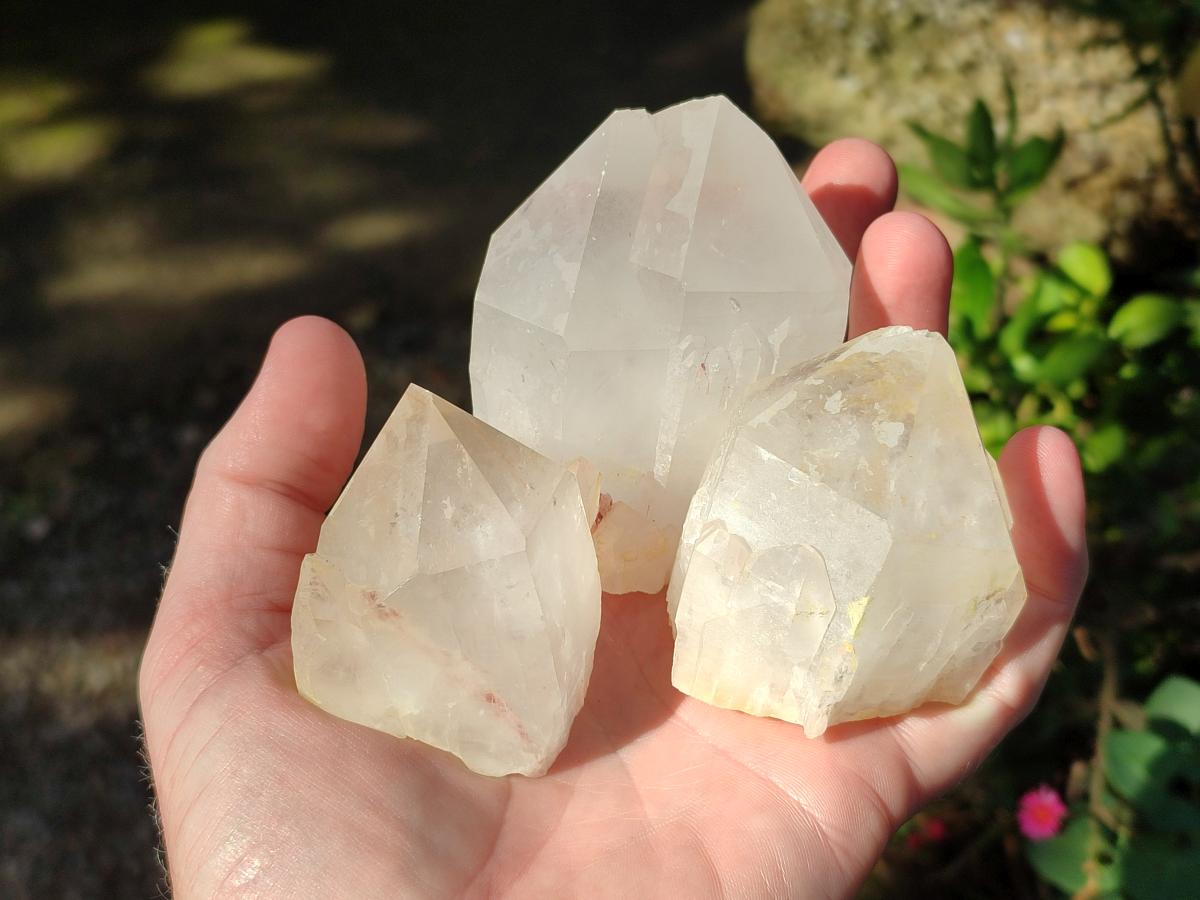 Natural Castle Quartz Crystals x 12 From Madagascar - Toprock Gemstones and Minerals 