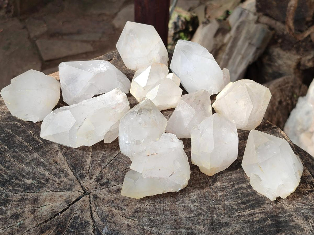 Natural Castle Quartz Crystals x 12 From Madagascar - Toprock Gemstones and Minerals 
