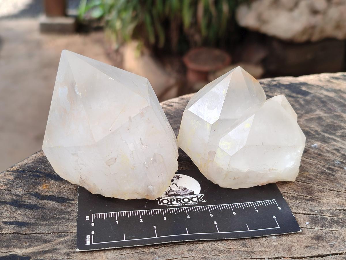 Natural Castle Quartz Crystals x 12 From Madagascar - Toprock Gemstones and Minerals 