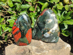 Polished Bloodstone Standing Display Pieces x 3 From Swaziland - Toprock Gemstones and Minerals 