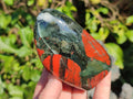Polished Bloodstone Standing Display Pieces x 3 From Swaziland - Toprock Gemstones and Minerals 