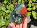 Polished Bloodstone Standing Display Pieces x 3 From Swaziland - Toprock Gemstones and Minerals 