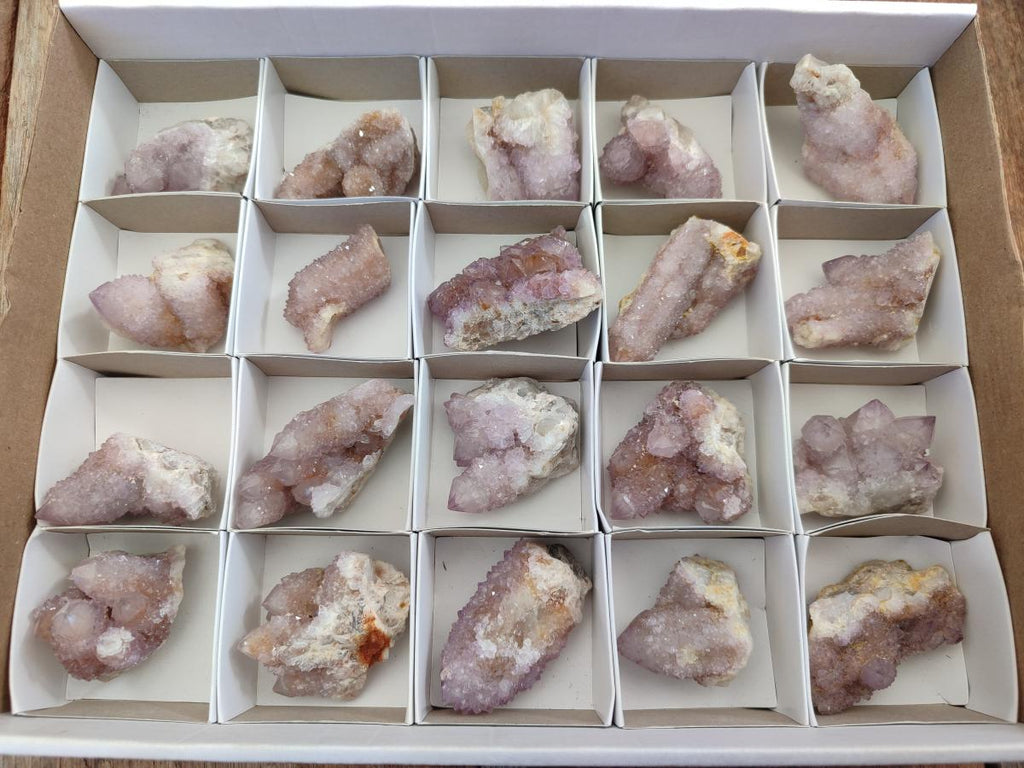 Natural Spirit Amethyst Crystals and Clusters x 20 From Boekenhouthoek, South Africa - Toprock Gemstones and Minerals 