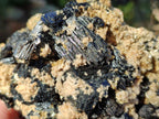 Natural Schorl Cascading Black Tourmaline Specimens x 2 From Erongo, Namibia - Toprock Gemstones and Minerals 